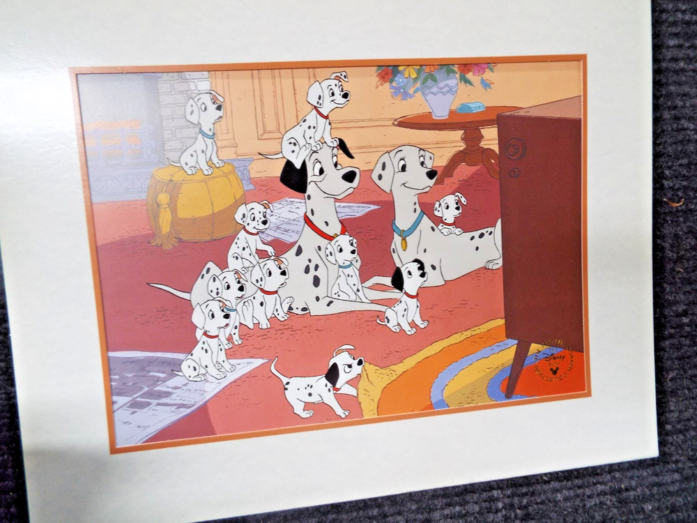 Disney ONE HUNDRED AND ONE 101 DALMATIANS LITHOGRAPH 11x14 1999